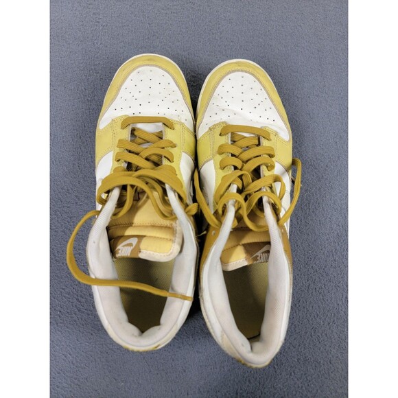 Nike Dunk Low Retro Shoes Mens Size 9.5 Yellow‎ White FZ4042-716 University Gold main image 10